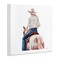 Stupell Industries Glam Girl on White Horse Wall Plaque Art Design by Amanda Greenwood